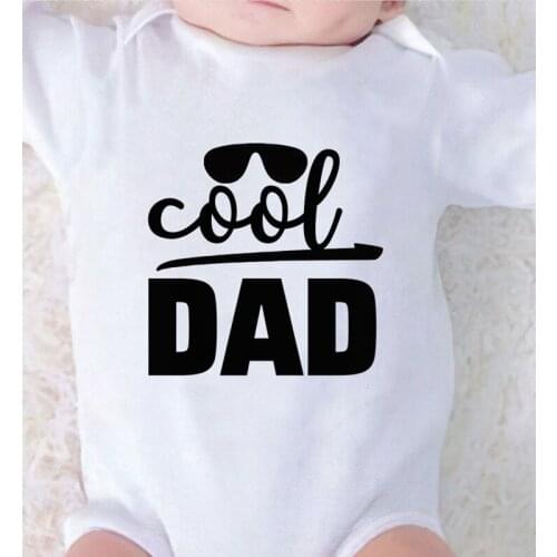 Toddler Jumpsuits Winter Baby Clothes Boy Girl Kids Outfit Long Sleeve Cool Dad Printed Romper for Babies Newborn Clothing