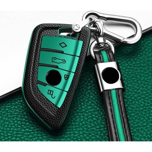 TPU Leather Car Key Case for BMW 1 3 5 7 Series X1 X3 X4 X5 X6 M3 M5 F20 F30 F10 E90 E60 E30 E46 E34 E70 Accessories