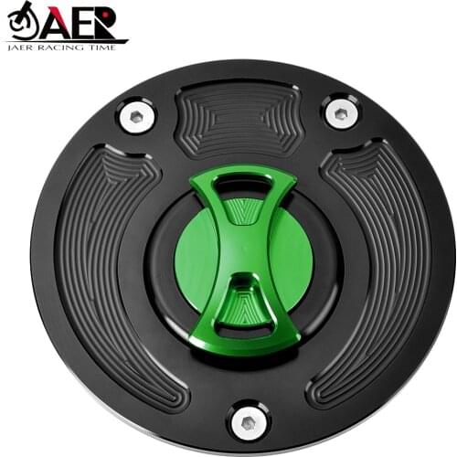 JAER Motorcycle Fuel Tank Cap Cover for Kawasaki VERSYS 650 1000 ER4N ZX14 ZX14R ZX9R ZX 9RE ZX9RF ZZR 600 ZZR1200 ZRX1200R