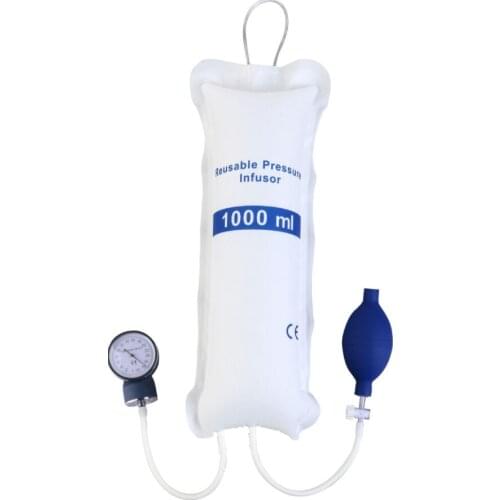 Infusion pump pressure bag 1000ml with gauge and hand pump ball