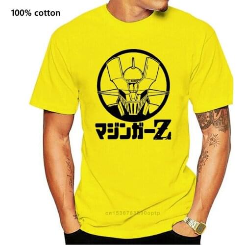 Mens Mazinger Z T Shirts Men Round Neck Short Sleeve Tees Shirt Classic Adult T-Shirt Male Clothing Plus Size