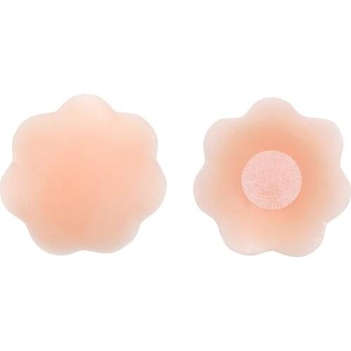 2 pcs Soft Nipple Covers Disposable Breast Petals Flower Sexy Tape Stick On Bra Pad Pastie For wedding dress Intimate