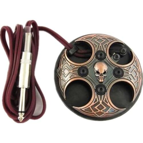 Cross Shape Stainless Steel Tattoo Foot Pedal Switch For Power Machine Supply