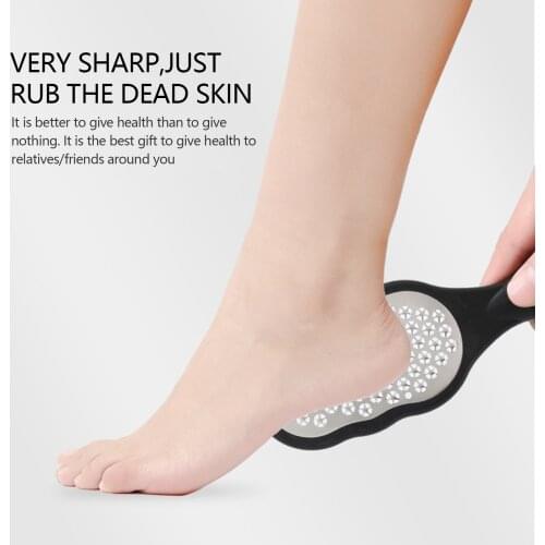 Portable Stainless Steel Foot File Scraper Wear-resistant Callus Dead Skin Remover Smooth Edge Foot File Care Tools