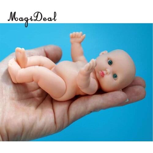 11cm Realistic Baby Doll Vinyl Newborn Infant Simulation Model Kids Toys