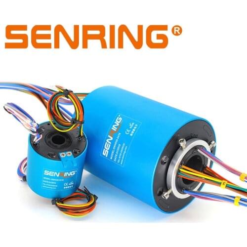 Slip Ring with Hole Size 38.1mm OD 99mm Rotating Conductive Hallow Shaft Slip Rings 12/18/24 Wires 10A Rotary Union