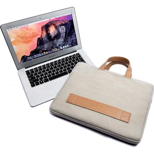 Men Messenger Briefcases Notebook Bags Portafolio Women Laptop Leather Briefcase Office Bag Portable Ultrathin Computer Handbag