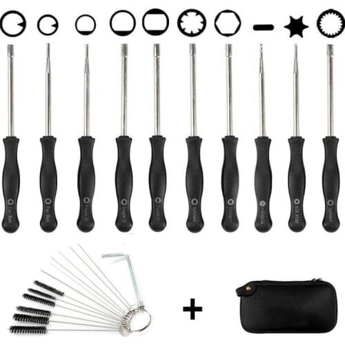 6/8/10 Pcs Car Motorcycle Universal Tune Up Carburetor Adjusting Screwdriver Tool Kit With Carb Cleaning Needles Brushes