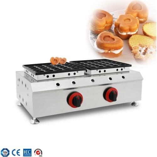 Commercial 50 holes heart shaped Poffertjes Grill muffins Maker Mini Pancake machine mini Poffertjes maker machine