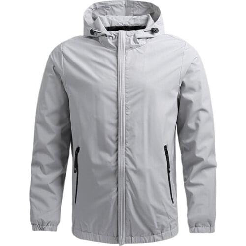 New Mens Softshell Jacket Spring Hooded Windbreaker Jackets Men Waterproof Quick Dry Sport Outerwear & Jackets