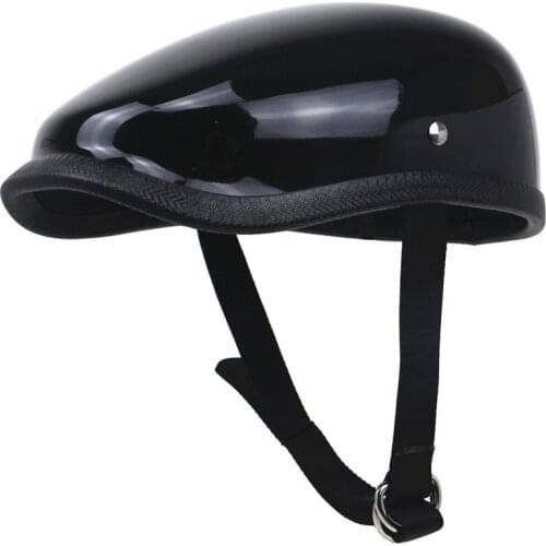 Vintage Berets Light Weight Motorcycle Helmet Retro Half Face Motorbike Helmet Fiberglass for Men and Woman Summer Casco