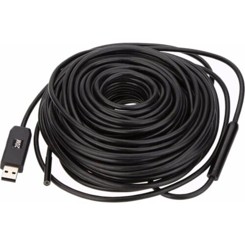 Waterproof 20M 5.5mm USB Inspection Camera Endoscope Borescope Snake Scope 6LED