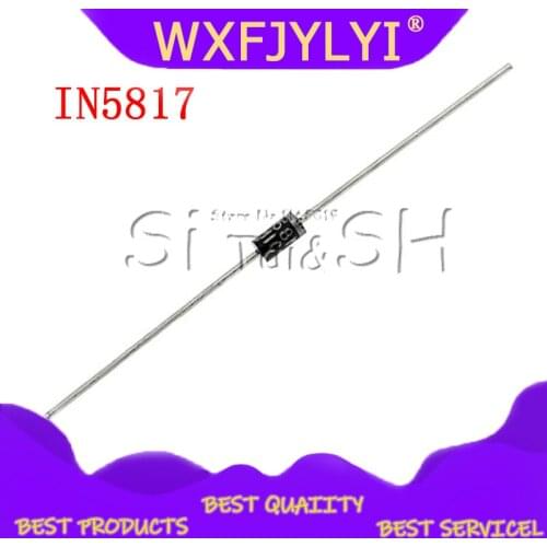 100 PCS IN5817 TUN-41 1A 20 v SCHOTTKY DIODE 1N5817