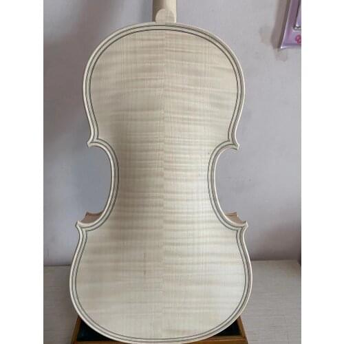 16" viola unvarnished Maggini model European flamed maple back spruce top