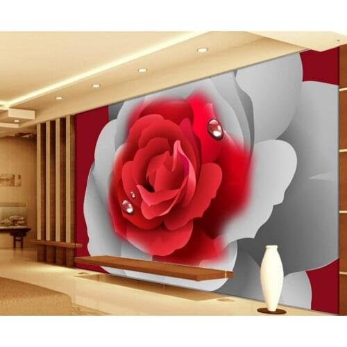 3D wallpaper flower rose custom 3d wallpaper murals 3d wallpaper modern for living room murals