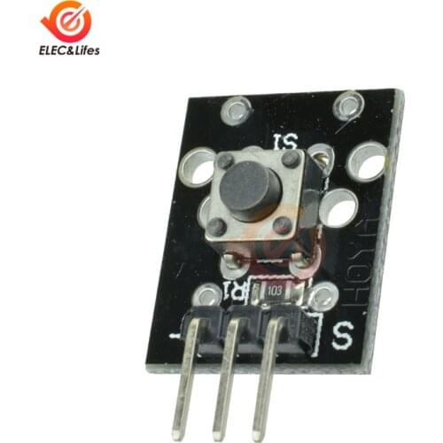 5Pcs DC 12V 50mA 3Pin Button Key Switch Module KY-004 mini Tact Switch for Arduino DIY kit Starter Kit 6*6*5mm