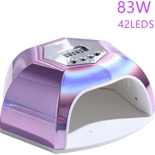 168W UV LED Nail Lamp with 42 Pcs Leds For Curing Gel Nail Dryer Drying Nail Polish Lamp 10/30/60/99s Auto Sensor Manicure Tools