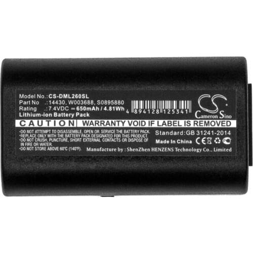 Cameron Sino 650mAh battery for 3M PL200 14430 S0895880 W003688 for DYMO 260P 280 LabelManager 260 260P 280 PnP