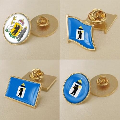 Coat of arms of Yaroslavl Flag Lapel Pins/Broochs/Badges