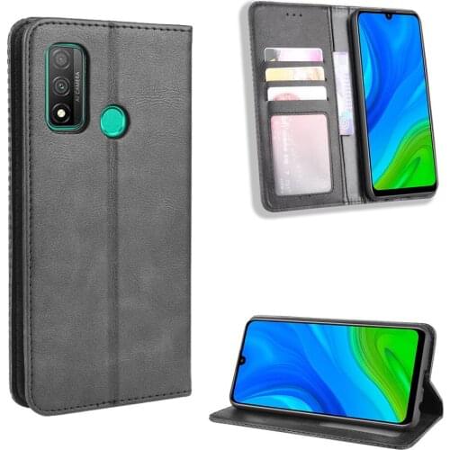 For Huawei P Smart 2020 Case Luxury Flip PU Leather Wallet Magnetic Adsorption Case For Huawei P Smart 2020 PSmart Phone Bags