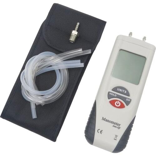 NEW HT-1890 Digital Manometer air pressure meter air pressure Differential Gauge Kit 55H2O to +55H2O Data Hold medidor presion