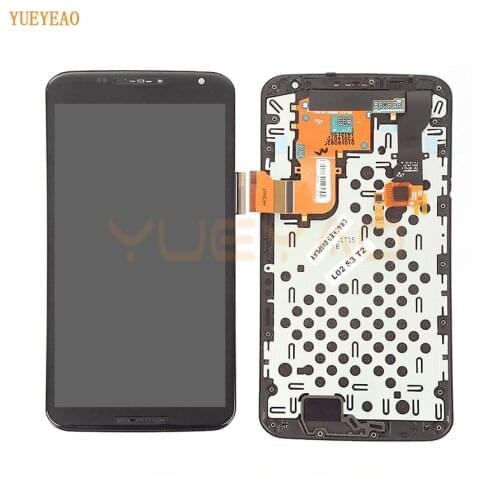 LCD Display Touch Screen For motorola Nexus 6 XT1100 XT1103 Glass LCD Display Touch Screen Digitizer Assembly with Frame