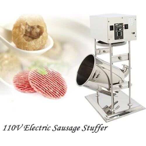 Electric Sausage Filler 15L Sausage Maker Sausage Stuffer Stainless Steel Electric Sausage Filler with 4 Sausage Stuffer Tubes