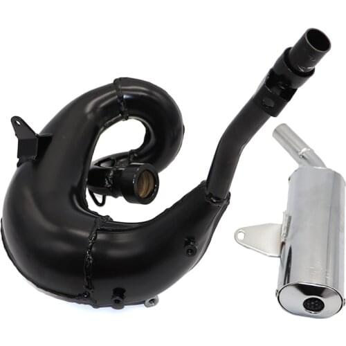 Silencer muffler tube, for ktm 50, juvenile exhaust system, mini sx pro lc silver