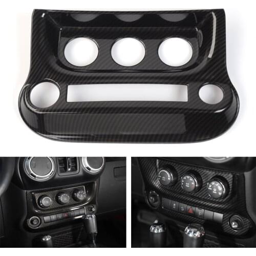 Car Interior Air Conditioner Switch Button Panel Frame Trim Cover Styling For Jeep Wrangler 2011-2016 Car-covers