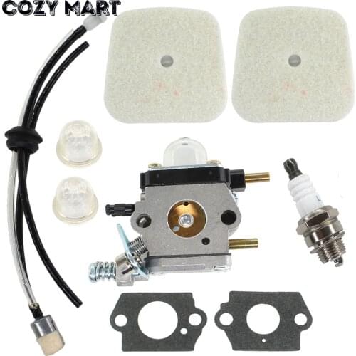 Carburetor Air Filter Fuel Line Kit For Zama C1U-K82 Mantis Tiller 7222 7225 Cultivators with SV-5C/2 Engines # A021001090