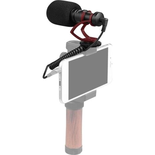 COMICA CVM-VM10II MINI Compact On-Camera Cardioid Directional Video Microphone Mic with Shock-Mount for Smartphone Action Camera