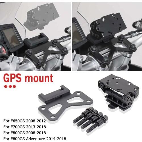 Handlebar Risers Mobile Phone Bracket For BMW F650GS F700GS F800GS F 800 GS Adventure GPS Motorcycle Navigation Holder 2008-2018