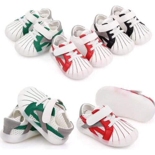 Summer Baby Canvas Sneaker For Newborn Sport Shoes For Baby Boys Girls Infant Toddler Soft Bottom Anti-slip First Walkers