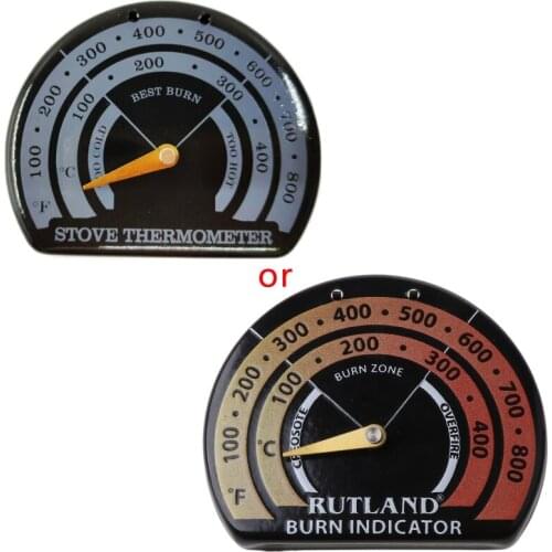 Magnetic Wood Fireplace Fan Stove Thermometer with Probe Household Sensitivity Barbecue Oven Tool