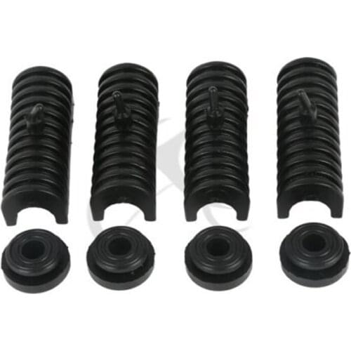 Motorcycle 4 Rubber Grommets Support Cushion For Harley Touring Road King Electra Street Glide FLHT FLT Hard Saddle bag Bags