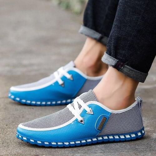 Men Sneakers Spring and Summer Walking Driving Footwear Male Breathable Comfortable Outdoor Leisure Shoes Office Flat Loadfers