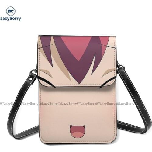 Toradora Shoulder Bag Student Gifts Mobile Phone Bag Stylish Leather Outdoor Bags