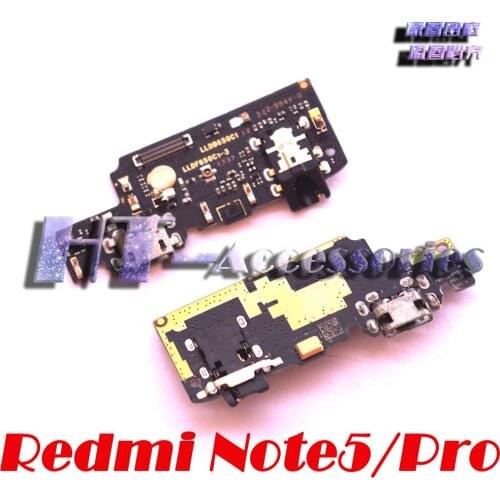 New original for Xiaomi Redmi Note 5 Pro Original tested USB charging Board microphone for Xiaomi Redmi Note5