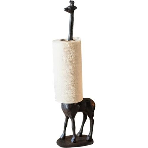 Giraffe design cast iron decorative retro antique napkin holder