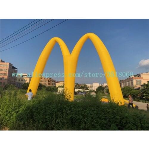 Sale of 12-meter yellow advertising campaign to promote inflatable arches, KFC McDonalds store celebration arches