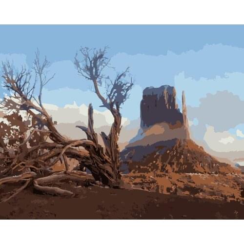 ROYALDREAM Deadwood Hill Abstract Painting Diy Digital Painting By Numbers Modern Wall Art Picture For Home Wall Artwork