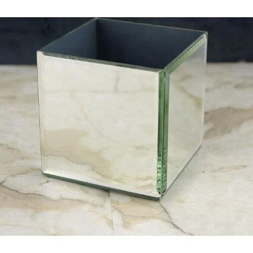Wedding Mirrored acrylic Cube Flower Vase Centerpiece Decorative senyu1992
