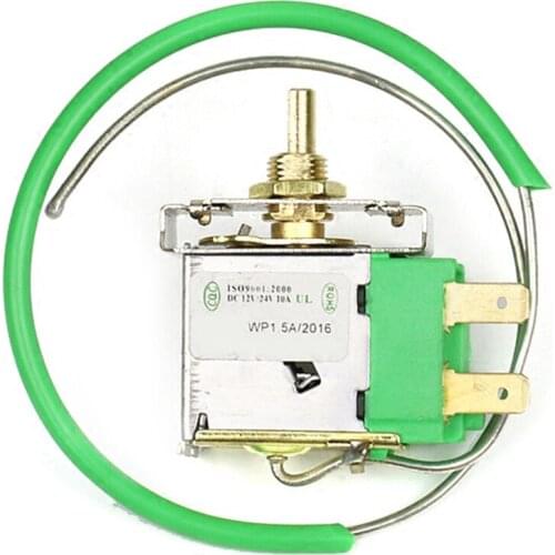 With Capillary Tube 12V 24V Thermostatic Rotary Switch Universal For Car Auto A/C Air Conditioning Evaporator