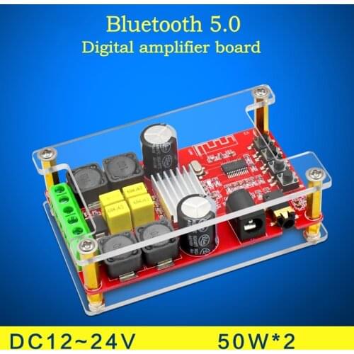 XH-A302 DC 12V 24V Bluetooth digital amplifier board Bluetooth 5.0 TPA3116 Two-channel Stereo Audio AMP Board