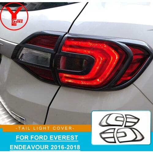 YCSUNZ ABS car styling parts carbon tail light led rear light cover accessories For Ford Everest Endeavour 2016 2017 2018 2019