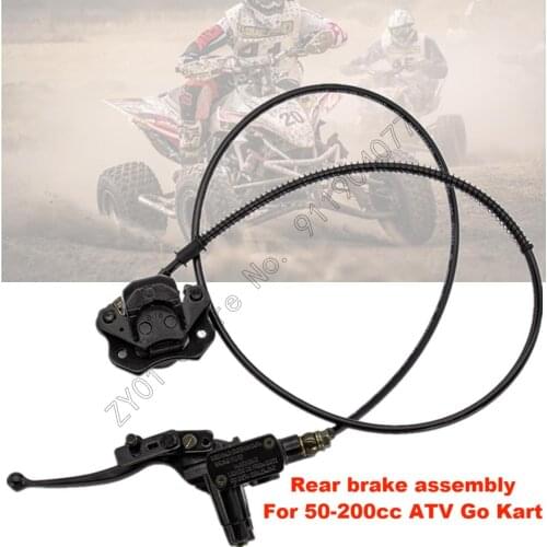 Rear Brake Caliper Assembly With Left Hydraulic Brake Clutch Levers For 50 70 90 110 125 150cc ATV Quad Taotao Go Kart