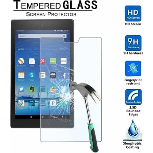 For Amazon Fire HD 8 2015 2016 2017 2018 alexa - 9H Premium Tablet Tempered Glass Screen Protector Film Protector Guard Cover