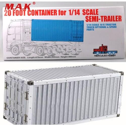 1/14 Metal Frame Container Suit Actros Truck trailer Tractor Tamiya Scania 20FT Model Accessory for 1:14 Metal Truck Kit