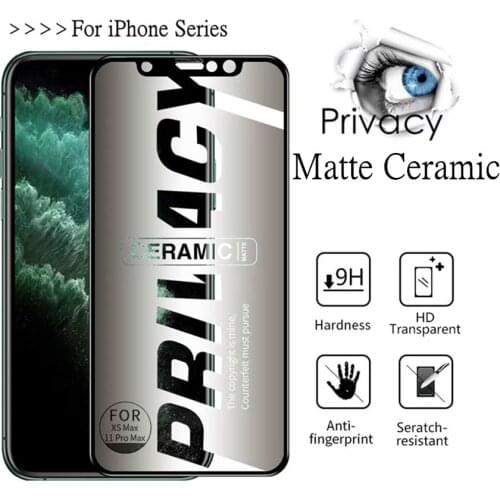 1-3PCS HD Matte Soft Ceramic Anti-spy Screen Protector for IPhone 12 Mini IPhone11Pro XS Max X XR 7 8 6 Plus Privacy Film