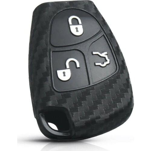 1PC For Mercedes Benz W203 W204 3 Button Key Protector Key Fob Cover Silicone